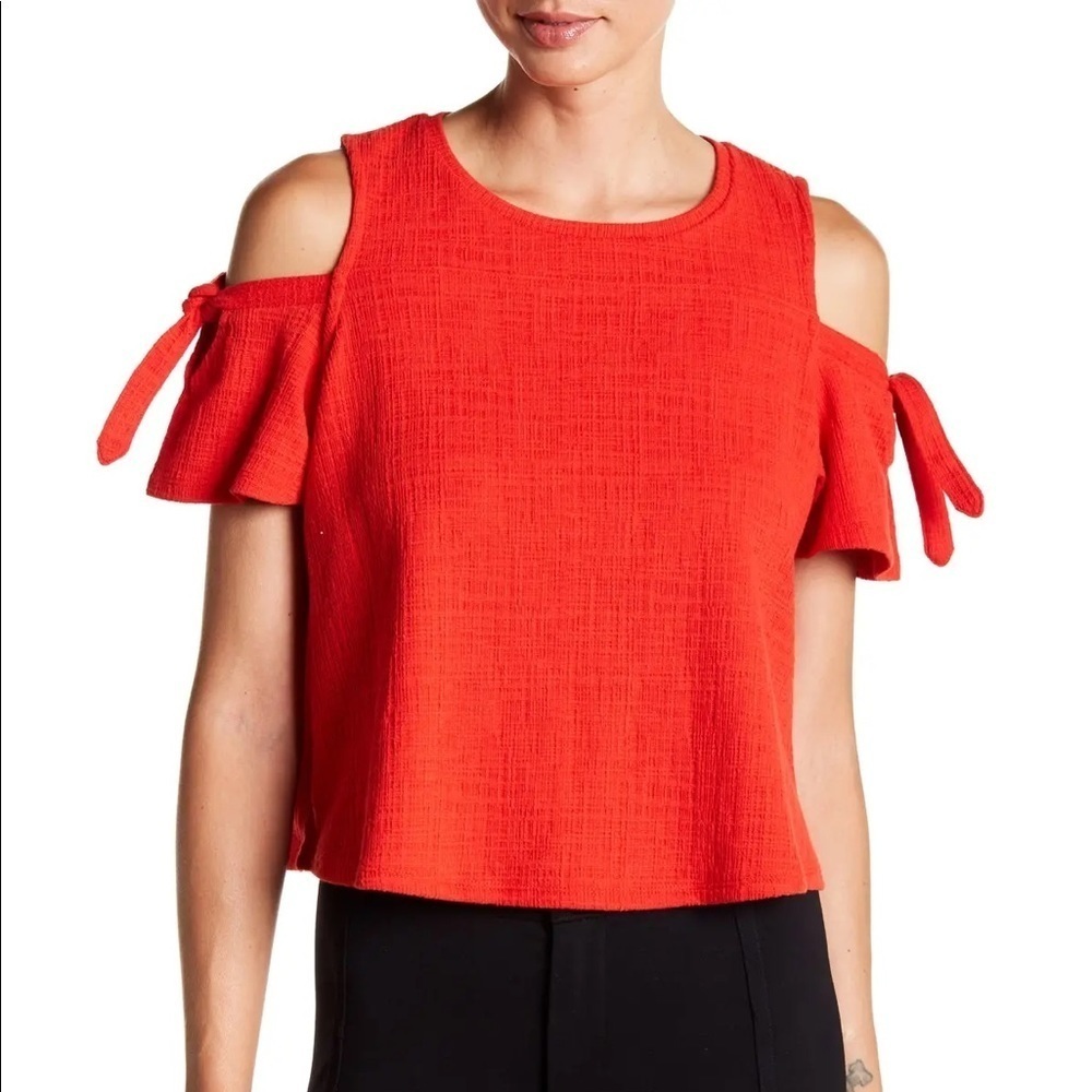 Madewell skylark cold shoulder blouse sz.S